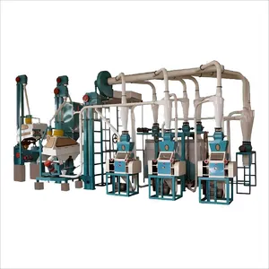 Automatic 20tpd Wheat Maize Corn Semolina Rice Roller Flour Griding Machine Wheat Flour Mill Milling Machine thumbnail-2