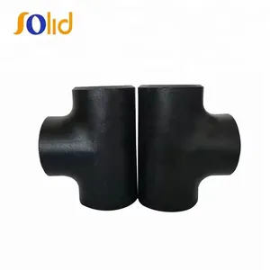 API5l Carbon Steel Black Seamless Pipe Fitting CS Equal Tee thumbnail-1