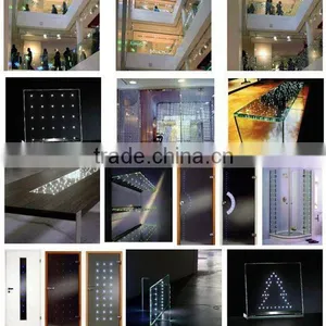 High-end/Energy-saving Led Glass Panel/glass With Led Lights/light Glass for Curtain Wall thumbnail-1