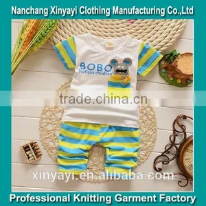 2015 Summer Shorts Leisure Suit Cute Baby Wear t Shirt and Pant China Supplier thumbnail-1