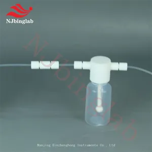 NJbinglab PFA Gas Washing Bottle Same as Brand, 250ml, Low Background thumbnail-2