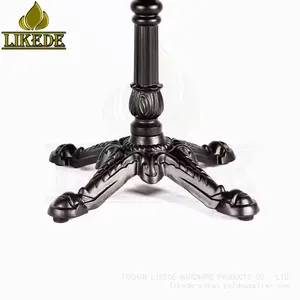 Cast Iron Coffee Table Legs Metal Black Removable Table Leg thumbnail-5