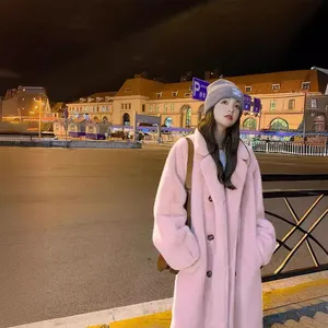 Fur Coat for Women Winter New Style Imitation Mink Fur Suit, Fur Coat, Loose, Warm, Slimming and Long Style thumbnail-1