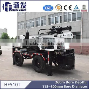 HF510T Trailer Type 260m Water Well Drilling Rig thumbnail-2
