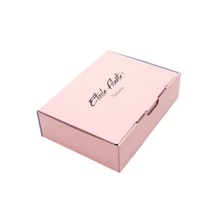Custom Pink Logo Printing Corrugated Gift Mailer Box Special Design Cost Saving Mailer Box thumbnail-2
