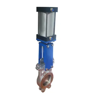 PZ73H-10/16 WCB Cast Iron Stainless Steel Manual/Pneumatic Valve Flange Wafer Type Knife Gate Valve thumbnail-3