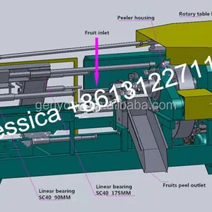 Automatic Electric Pineapple Peeling and Coring Machine Pineapple Peeler and Corer Machine thumbnail-3