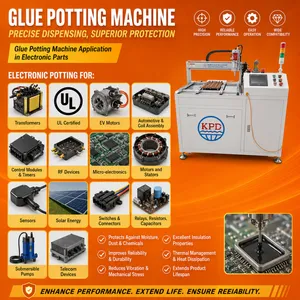 Battery Packs Potting and Casting Encapsulation Machine With 2 Part Liquid Resin Adhesive Material With Auto Degassing Function thumbnail-1