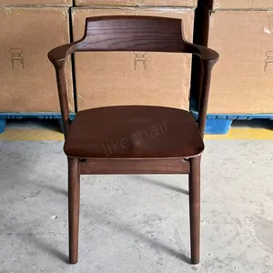 Modern Solid Wood Dining Chair for Villa Living Room Home Bar Apartment Gym Bathroom Workshop-Wedding Events Rental Banquet thumbnail-1