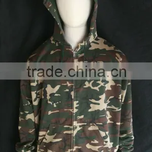 Camouflage HOODED Hunting Fishing Mens Hoodie thumbnail-5