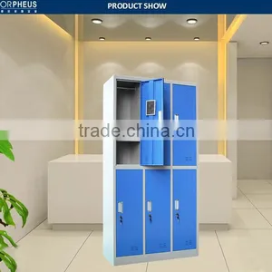 School Furniture Steel Locker Cabinet Blue Color Steel Almirah Locker thumbnail-2