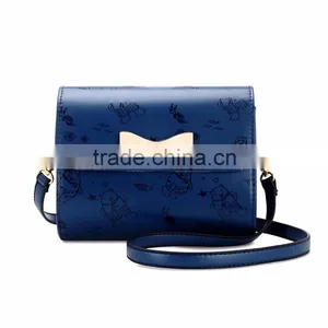 Lady Red Handbag Bowknot Shoulder Bag Women Bags Latest New Design 4 Color thumbnail-2