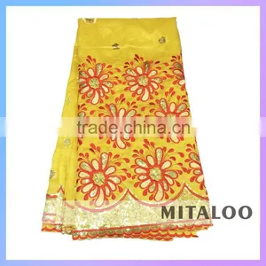 Mitaloo 2015 New Stock Nigerian George Lace With Sequins And Embroidery In Apparel MGP0036 thumbnail-2