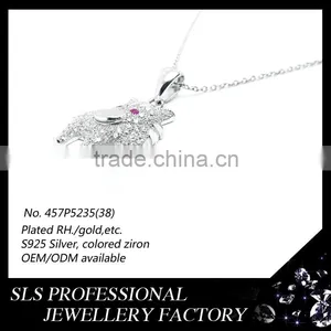 Wholesale Designs Donkey Pendant 925 Silver , Rhodium Plated Necklace Pendant for Kids Wear thumbnail-4