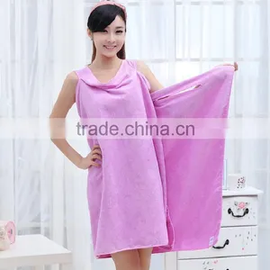 Custom Microfiber Ladies Bath Towel Dress thumbnail-2