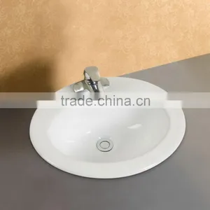 China White Ceramic Bathroom Vanity Basin thumbnail-3
