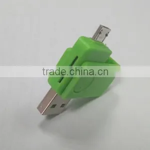 New Style 2 in 1 USB 2.0 OTG Card Reader Adapter ,SD TF Card Reader For Android Phones thumbnail-6