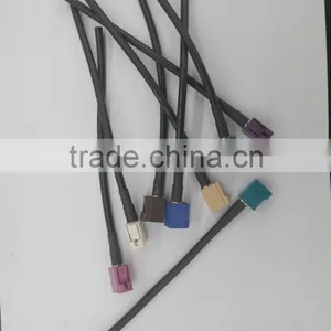 RF Coaxial Connector Cable Assembly, FAKRA Connector With Cables RG174/178/316... thumbnail-1