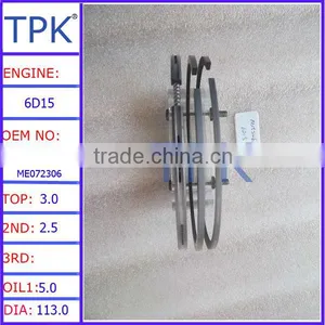 Mitsubishi 6D15 Engine Piston Ring Set ME032403 ME072306 thumbnail-1