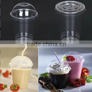 Disposable Custom Printed Clear Milkshake / Smoothie / Juice / Slush Plastic Cup Quality Choice thumbnail-1