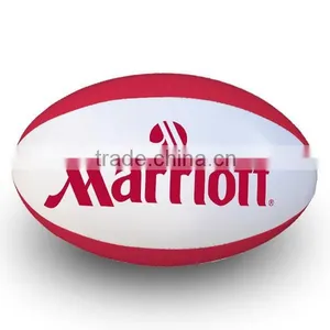 Red And White Rugby Ball thumbnail-1