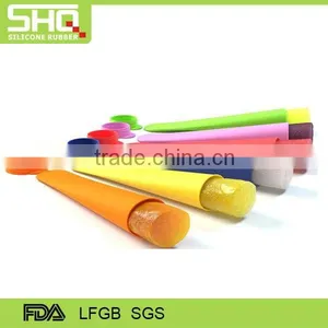 Factory Direct Whole Sale Food Grade Set of 6 Silicone Popsicle Mold Silicone Ice Mold Silicone Ice Cone Mold thumbnail-3