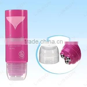 70ml to 180ml PE Tube With Stainless Roller for Massage Cream thumbnail-1