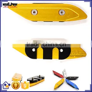 BJ-MHC-YA002 Professional Tuning Parts CNC Aluminum Motorcycle Golden Side Mirror Cover Caps Hole Cover for Yamaha T MAX 530 201 thumbnail-1
