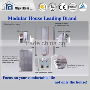 Promotion Price!!! Sandwich Panel and Foamed Cement Board Two Storey School for Manufactured Homes for Sale Supplier's Choice thumbnail-2