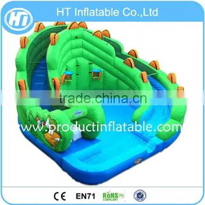 Customized Kids Inflatable Slide, Cheap Inflatable PVC Circular Water Slide thumbnail-1