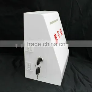 Shenzhen Newest Red Acrylic Donation Box With Lock and Key thumbnail-1