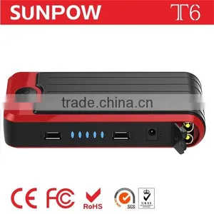 Sunpow 12000mah USA Market Hot Double Usb Portable Power Bank 12v Car Jump Starter With Air Compressor in Car Accessories thumbnail-2