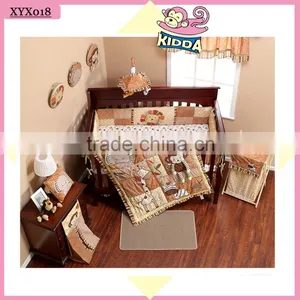 2016 New Fashion 100%Cotton Crib Bedding Set Mada Forest Baby Boy Bedding Set thumbnail-2