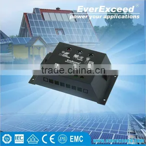 EverExceed 12V/24V 15A Intelligent With USB Charging Function PWM Solar Controller, Solar Charge Controller thumbnail-1