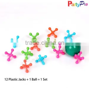 Wholesale Cheap Plastic Bouncing Rubber Game Ball and 12 Jacks 12 Jacks & Ball thumbnail-1