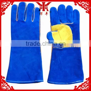 Different Types Cow Leather 14 " Welding Gloves thumbnail-5
