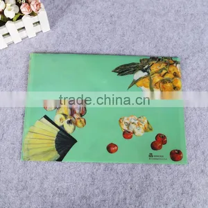 Logo Printed Button Plastic pp File Folder a4 Plastic Hanging File Holder Horizontal Document Folder thumbnail-2