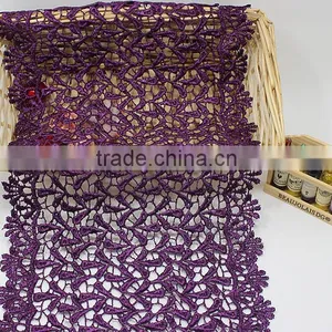 18.5cm Bulk Wide Embroidery Cotton Lace Trim,Color Lace Trim For Clothing thumbnail-6