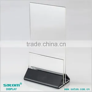 Low MOQ High Quality Acrylic Display Stands With Menu Card Holder thumbnail-1