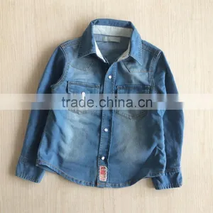 Factory Baby Clothes Wholesale Autumn Washed Jacket Baby Boy Jeans Jacket thumbnail-1