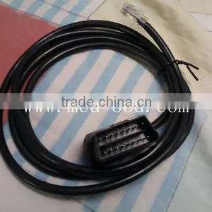 90 Degree OBDII 16P Male TO RJ45 8P CABLE thumbnail-1