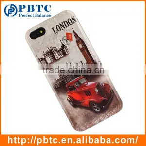 Set Screen Protector And Case For Iphone 5 , Hard Plastic Retro Style Cell Phone Sets thumbnail-2