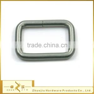 Cheap 1" Wire Silver Rectangle Buckle Ring thumbnail-1