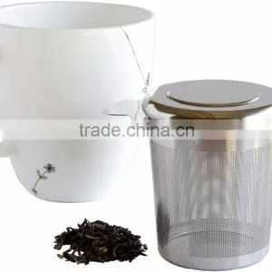 Single Cup Teavana Loose Leaf Green Tea Infuser 304 Stainless Steel Simple Modern Tea Infuser Tea Strainer With Lid thumbnail-5
