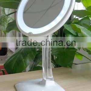 LED 7x Magnified Makeup Mirror With Cosmetic Organizer Base thumbnail-1
