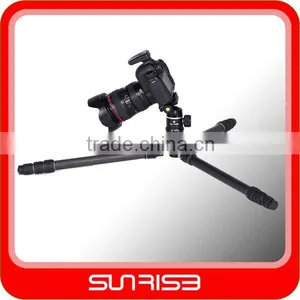 SUNRISE Portable Carbon Camera Tripod With Ballhead for Digital Camera From China Factory thumbnail-1