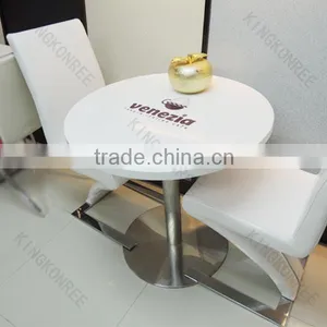 Round Fast Food Restaurant Equipment , Restaurant Tables thumbnail-2