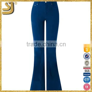 Newest Hot Sell Fashion OEM High Quality Flared Pants for Woman thumbnail-1