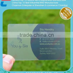 PVC Transparent Business Card Material thumbnail-1