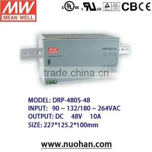 Meanwell 480W 48V Industrial DIN Rail Power Supply/480W Single Output With PFC Function thumbnail-1
